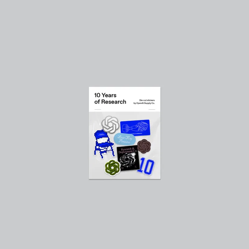 Sticker Pack from the OpenAI Merch Museum