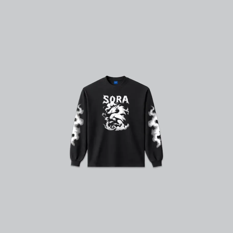 Cloud Dragon Long Sleeve from the OpenAI Merch Museum
