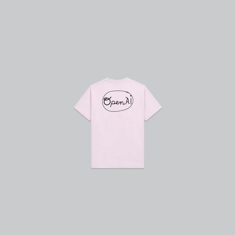 OpenAI Script Tee (Orchid) from the OpenAI Merch Museum