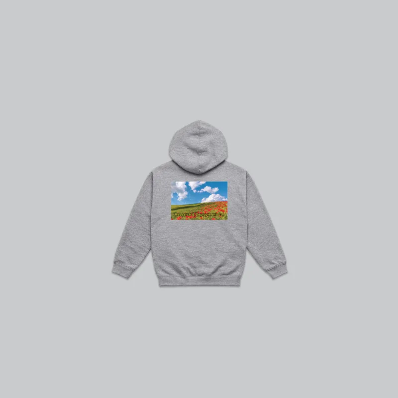 Blue Skies Zip Hoodie (Grey) from the OpenAI Merch Museum