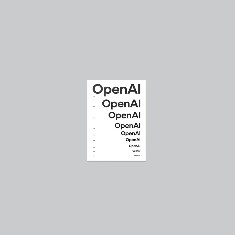 Wordmark Poster from the OpenAI Merch Museum