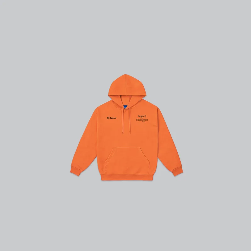 Research Hoodie (Orange) from the OpenAI Merch Museum