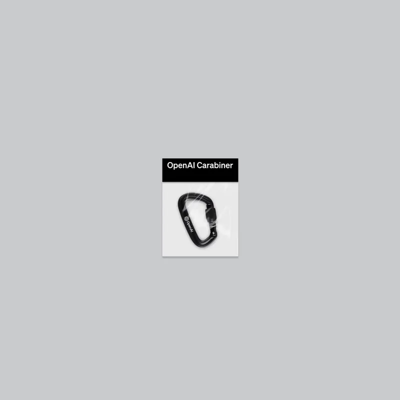 OAI Carabiner from the OpenAI Merch Museum