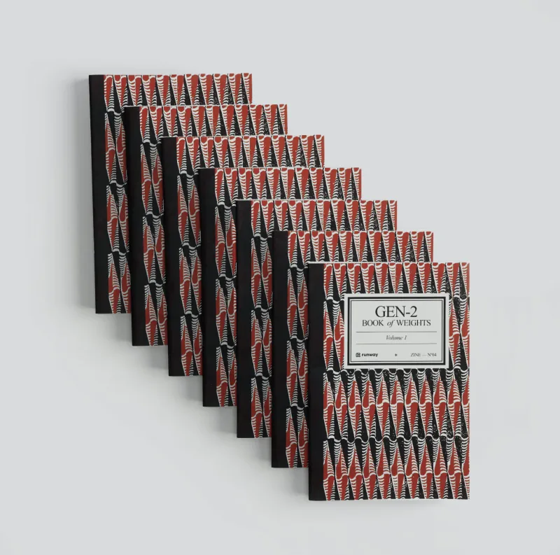 Gen-2 Book of Weights from the Runway Merch Museum